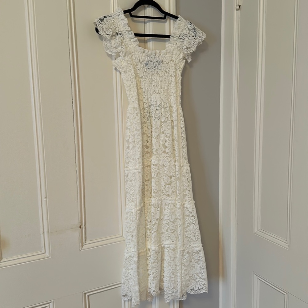Hill House Home White Lace Nap Dress